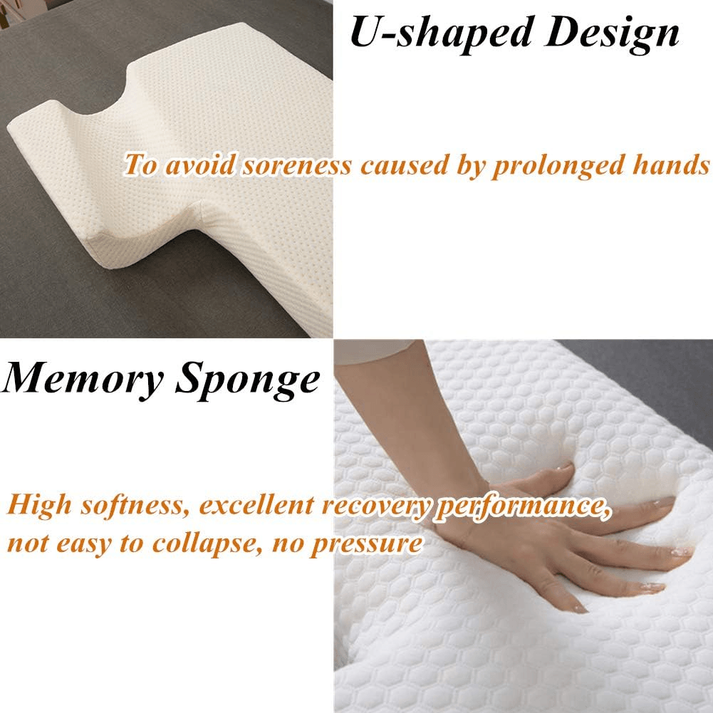 Memory Foam Pillow for Side Sleepers, Anti Pressure Arm Rest Pillow with Slow Rebound for Ultimate Comfort