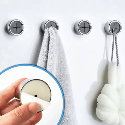 Self Adhesive Towel Plug Holder Wall Mounted Towel and Rag Clips 1 to 4 pcs