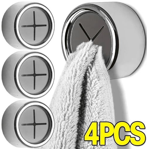 Self Adhesive Towel Plug Holder Wall Mounted Towel and Rag Clips 1 to 4 pcs