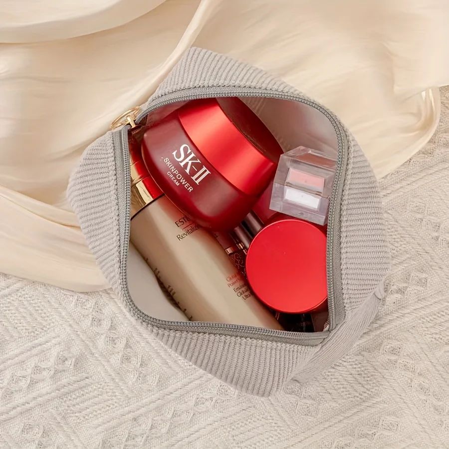Corduroy Makeup Storage Bag Organizer