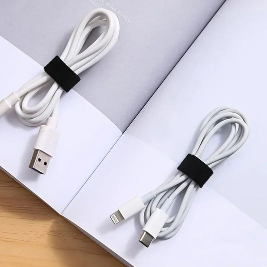 Reusable Cable Management Tape Roll 10x3000mm – Cut-to-Length Reusable Cable Ties Cord Organizer for Desk, Home & Travel