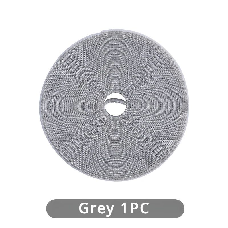 Reusable Cable Management Tape Roll 10x3000mm – Cut-to-Length Reusable Cable Ties Cord Organizer for Desk, Home & Travel