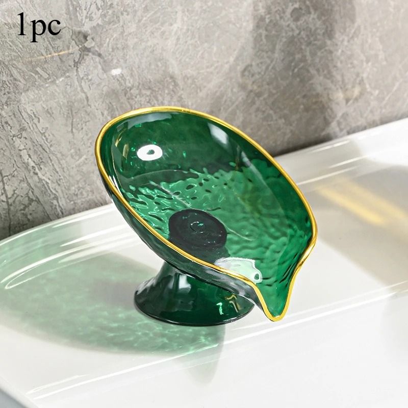 Oval Soap Dish with Drainage Holes Plastic Bathroom Soap Holder Organizer