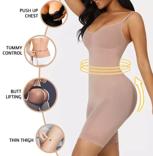 Seamless Tummy Control Shapewear Bodysuit Waist Cincher and Slimming Underwear for Women