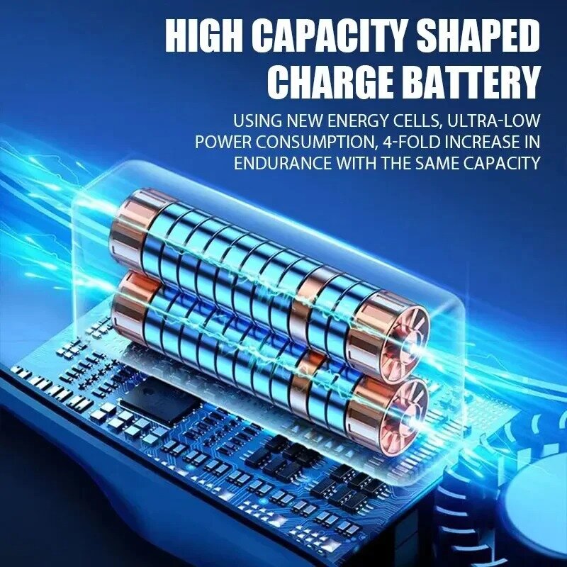 Portable Rechargeable Neck Fan, Cooling Neck Fan, Powered by 5200mAh Battery, 4-Speed Hands-Free Bladeless Fan
