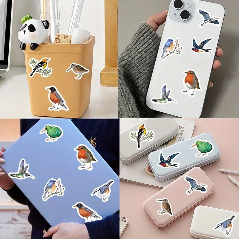 Waterproof Bird Sticker Set for Scrapbooking Journals and Gifts 500pcs