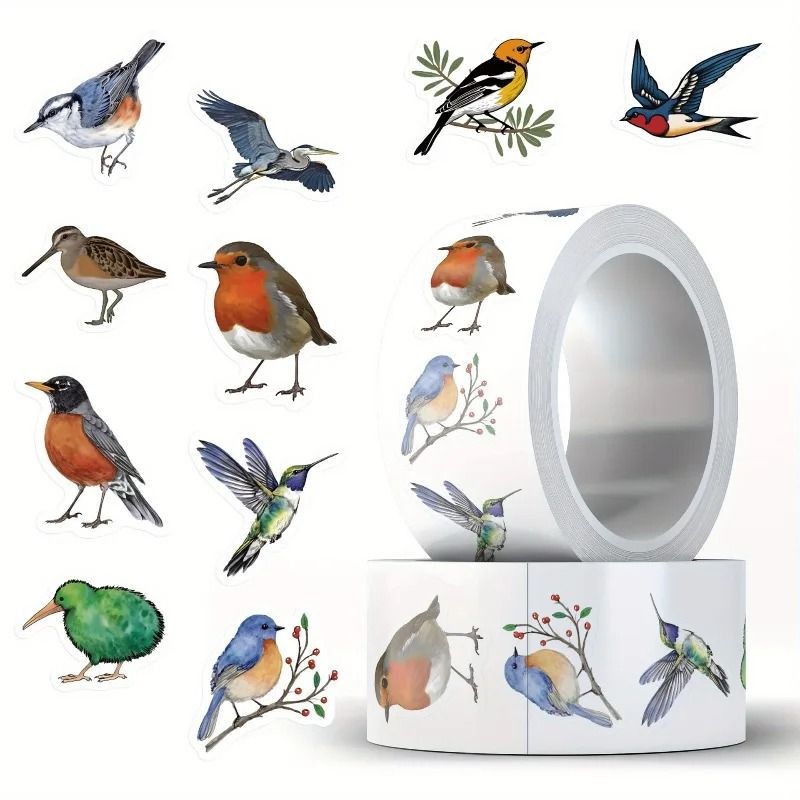 Waterproof Bird Sticker Set for Scrapbooking Journals and Gifts 500pcs