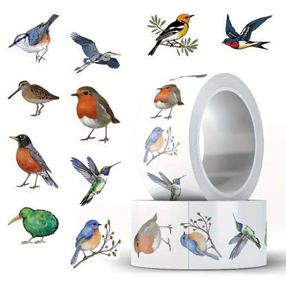 Waterproof Bird Sticker Set for Scrapbooking Journals and Gifts 500pcs
