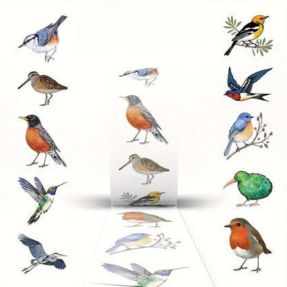 Waterproof Bird Sticker Set for Scrapbooking Journals and Gifts 500pcs