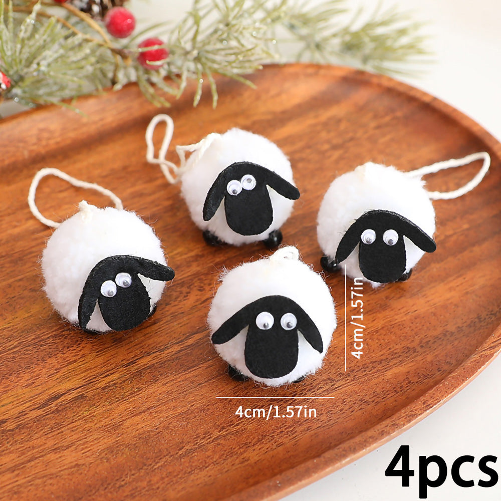 Eid Al-adha Plush Sheep Figurines, Cute Mini Sheep Ramadan Decoration, Eid Mubarak Home Decorations, Party Supplies