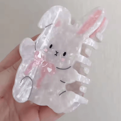 Creative Hair Accessory Little Rabbit Texture Cute Hair Clip – Sweet Ponytail Holder for Women
