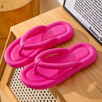 Soft Sole EVA Cloud Flip Flops for Women Summer Non Slip Platform Slippers