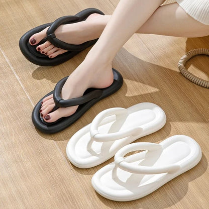 Soft Sole EVA Cloud Flip Flops for Women Summer Non Slip Platform Slippers