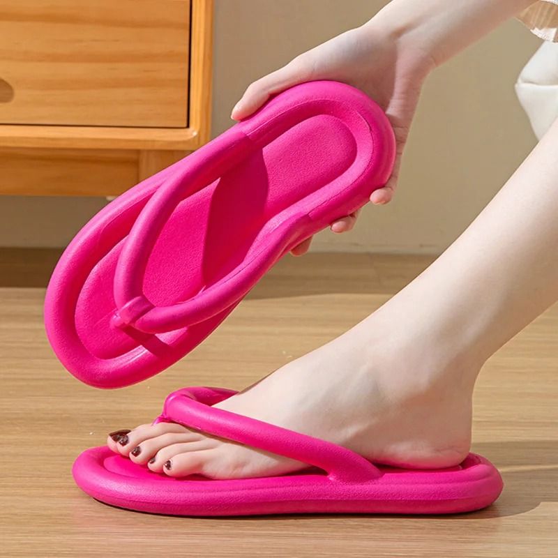 Soft Sole EVA Cloud Flip Flops for Women Summer Non Slip Platform Slippers