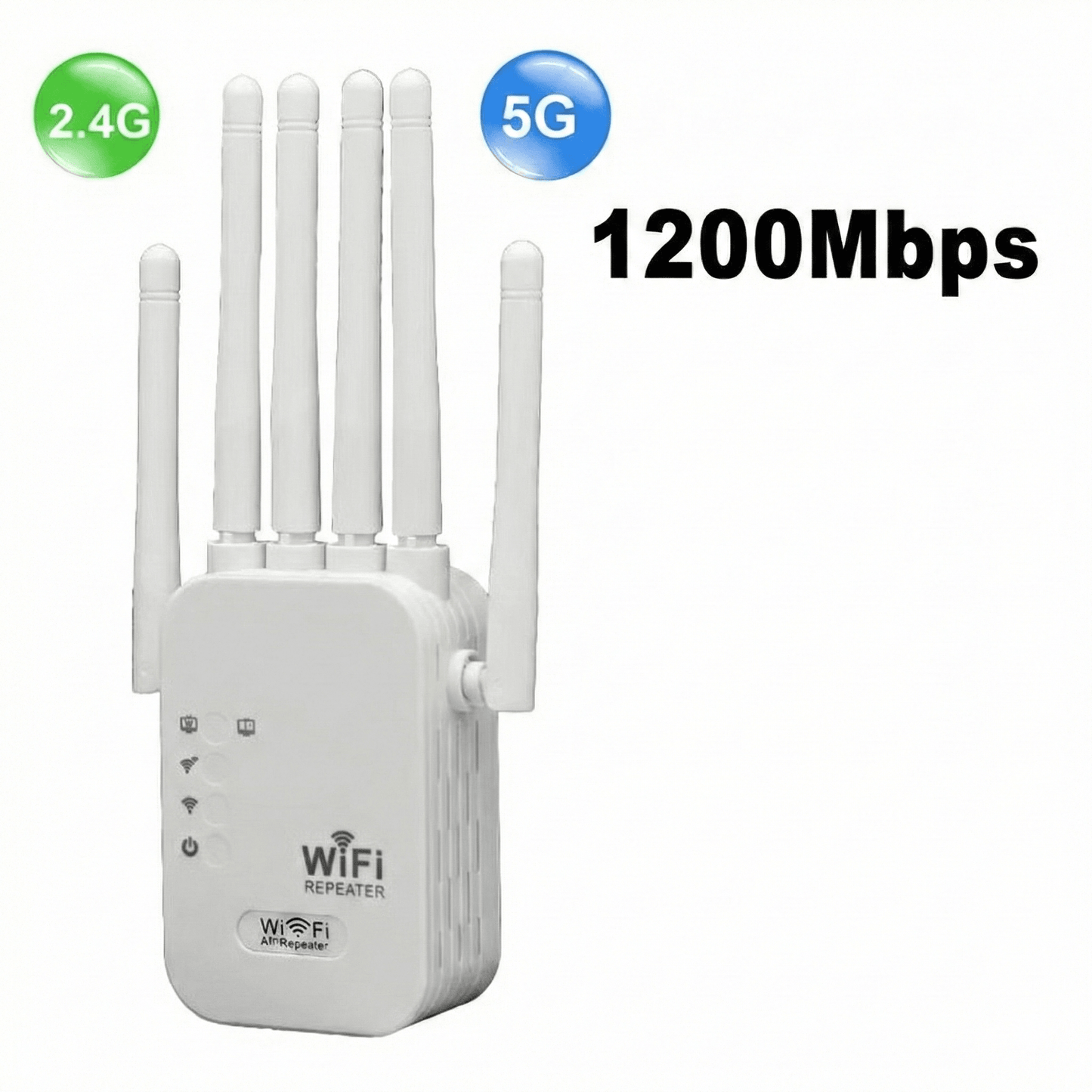 WiFi Signal Booster, Wireless WiFi Repeater, Dual Band 5G Extender