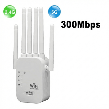 WiFi Signal Booster, Wireless WiFi Repeater, Dual Band 5G Extender