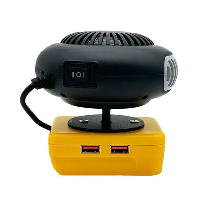 Portable Lithium Electric Power Warm Air Blower Fan Heater, Hot&Cold Dual Mode for Versatile Comfort