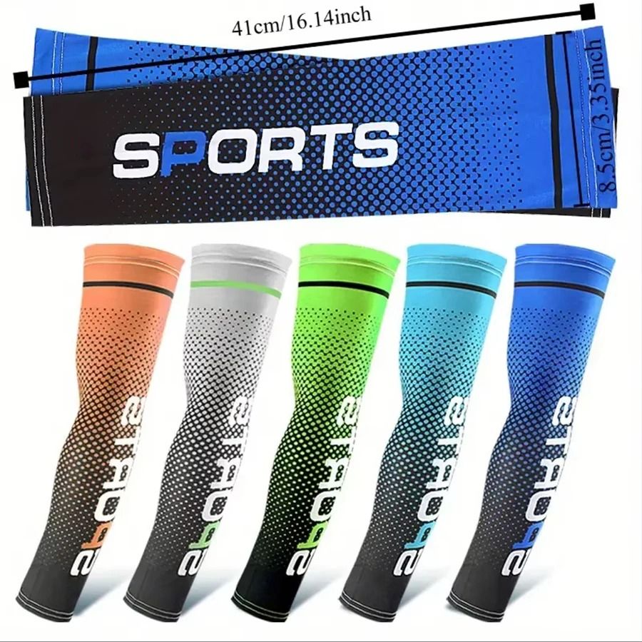Summer Ice Silk Sunscreen Sleeves – Cooling UV Protection & Anti-Slip Arm Covers
