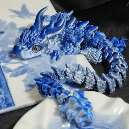 3D Printed Magic Dragon Fidget Toy – Articulated Movable Joint Desk Ornament
