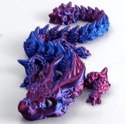 3D Printed Magic Dragon Fidget Toy – Articulated Movable Joint Desk Ornament