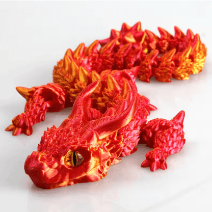 3D Printed Magic Dragon Fidget Toy – Articulated Movable Joint Desk Ornament