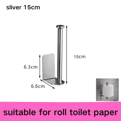 StickEase Self-Adhesive Toilet Paper Holder – No-Drill Wall Mounted Roll Holder