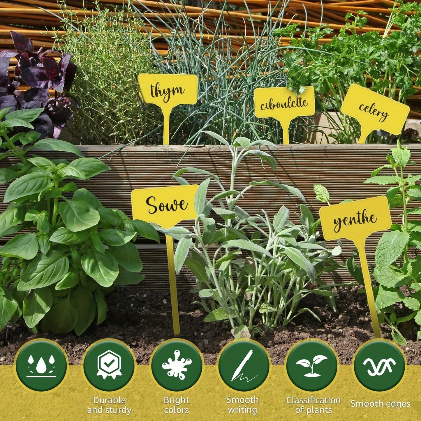 Reusable T Type Garden Plant Labels