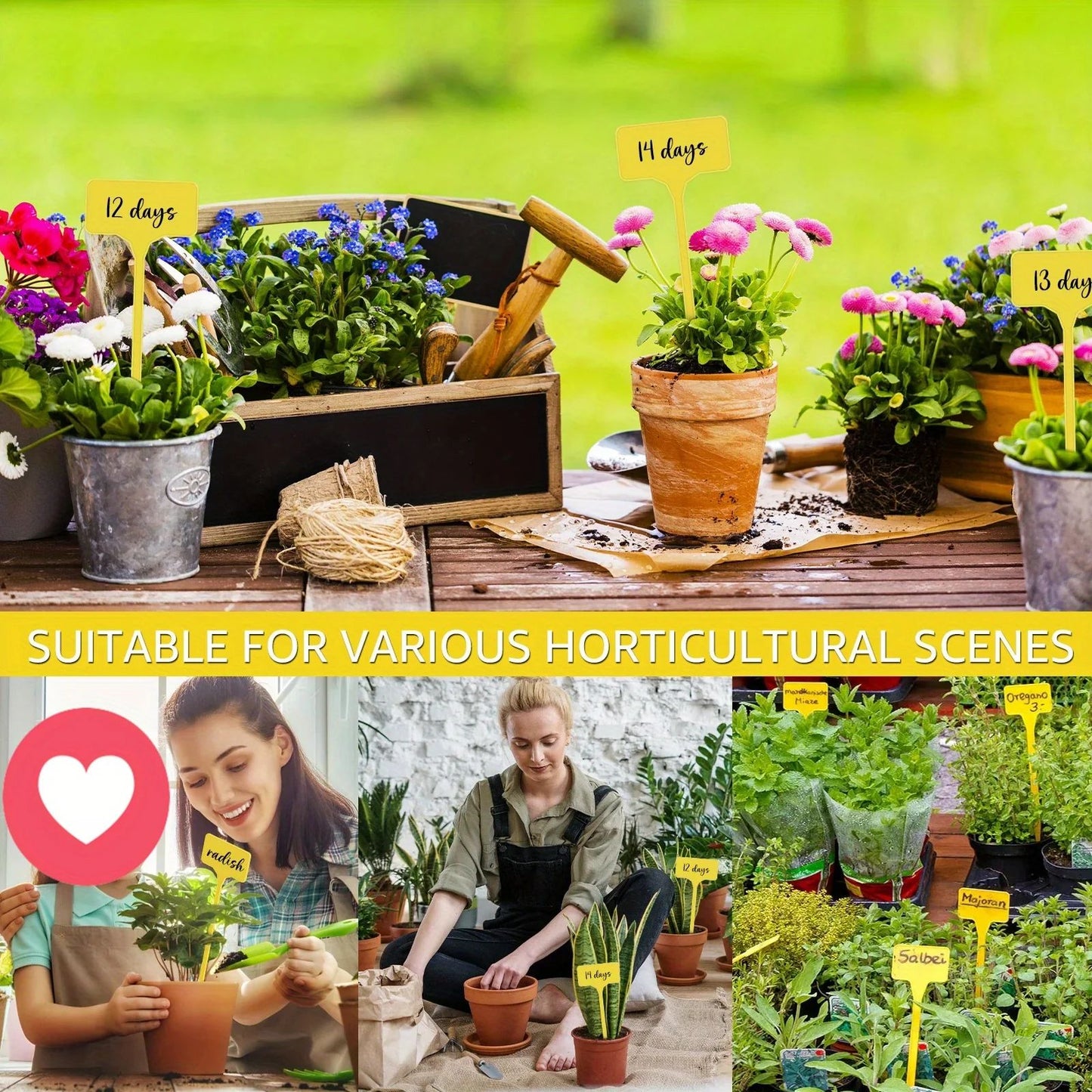 Reusable T Type Garden Plant Labels