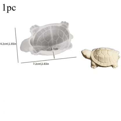 3D Turtle Candle Mold – Sea Turtle Silicone Mould for DIY Candle Making Kit & Beach Lovers Craft Projects