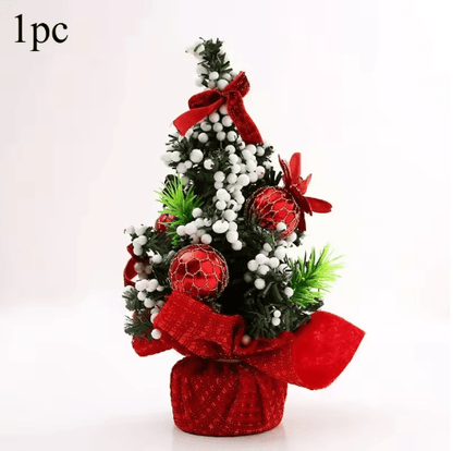 Mini Merry Christmas Tree 20cm Desktop Holiday Decoration for Home and Office