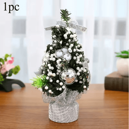 Mini Merry Christmas Tree 20cm Desktop Holiday Decoration for Home and Office