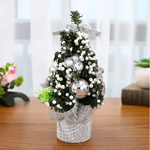 Mini Merry Christmas Tree 20cm Desktop Holiday Decoration for Home and Office
