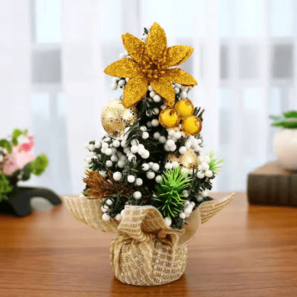 Mini Merry Christmas Tree 20cm Desktop Holiday Decoration for Home and Office