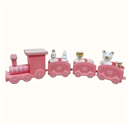 Decorative Plastic Train Figurine – Collectible Home & Holiday Party Ornament