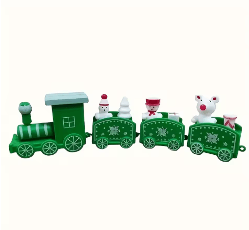 Decorative Plastic Train Figurine – Collectible Home & Holiday Party Ornament
