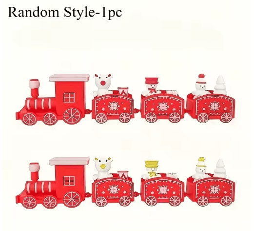 Decorative Plastic Train Figurine – Collectible Home & Holiday Party Ornament