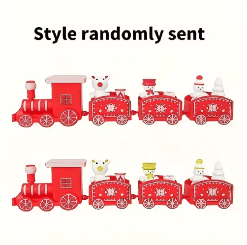 Decorative Plastic Train Figurine – Collectible Home & Holiday Party Ornament