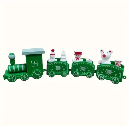 Decorative Plastic Train Figurine – Collectible Home & Holiday Party Ornament