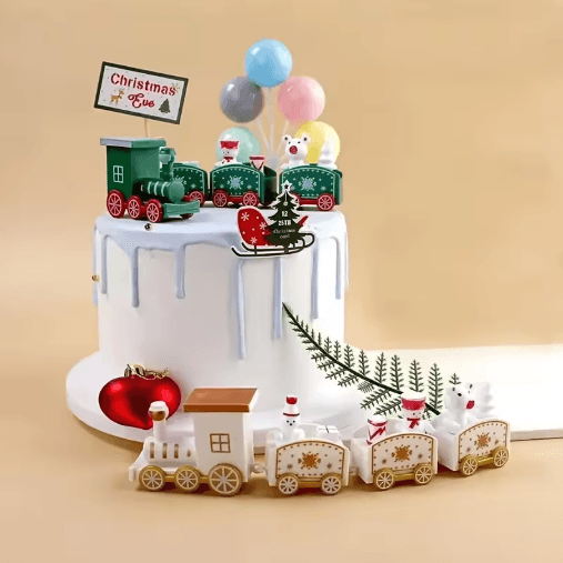 Decorative Plastic Train Figurine – Collectible Home & Holiday Party Ornament