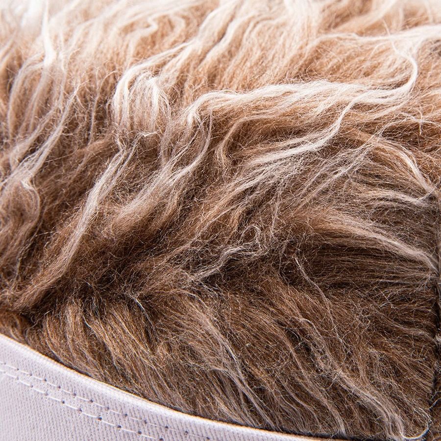 Fun Flare Performance Baseball Hat with Integrated Hair