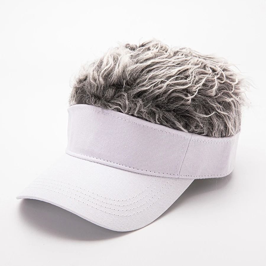 Fun Flare Performance Baseball Hat with Integrated Hair