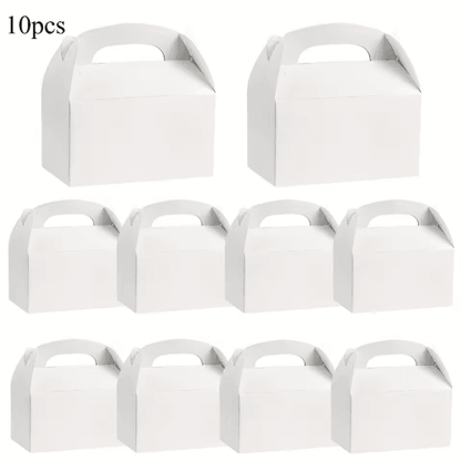 Party Favor Gift Boxes with Handles (10-Pack) – Handheld Cake & Gift Packaging for Special Occasions