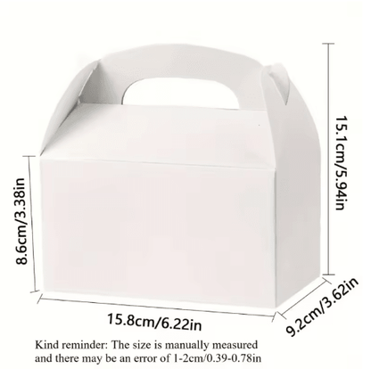 Party Favor Gift Boxes with Handles (10-Pack) – Handheld Cake & Gift Packaging for Special Occasions