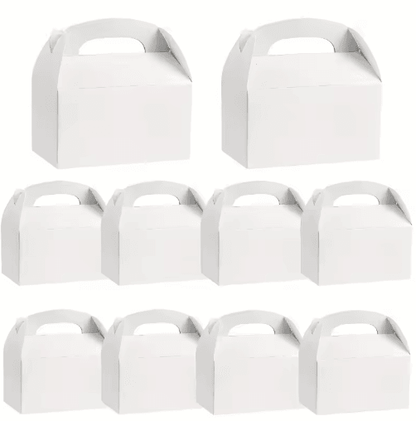 Party Favor Gift Boxes with Handles (10-Pack) – Handheld Cake & Gift Packaging for Special Occasions