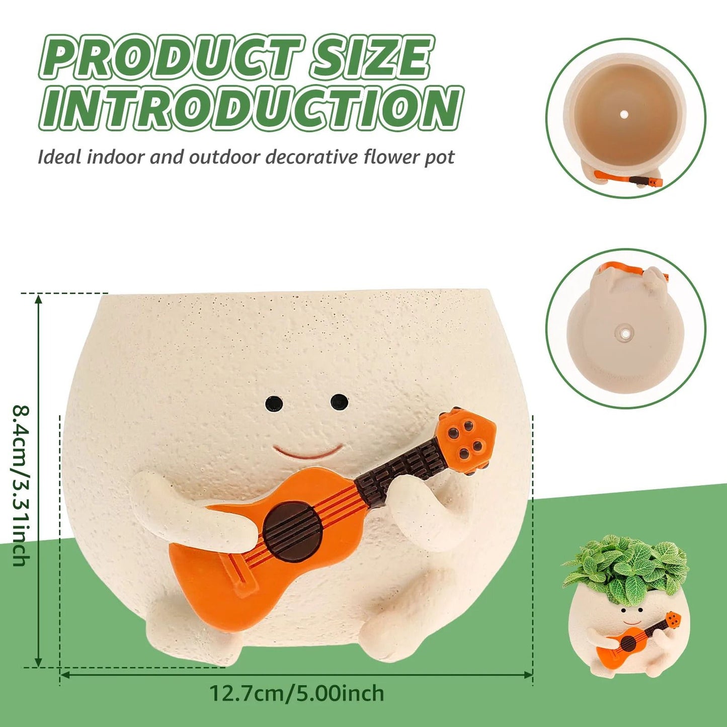Rocking Chair Smile Face Planter