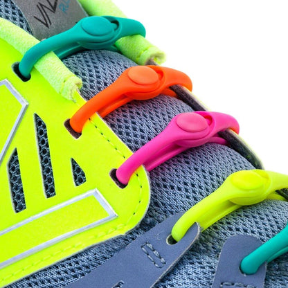 12-Pack No Tie Shoelaces Stretch Silicone Laces for Sneakers (Adults & Kids)