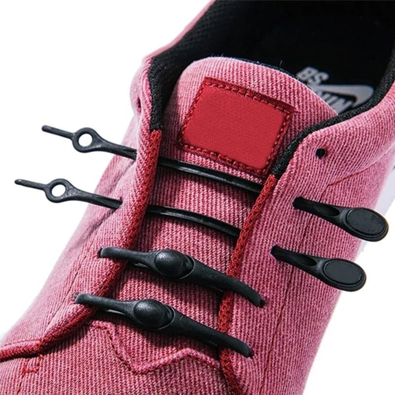 12-Pack No Tie Shoelaces Stretch Silicone Laces for Sneakers (Adults & Kids)