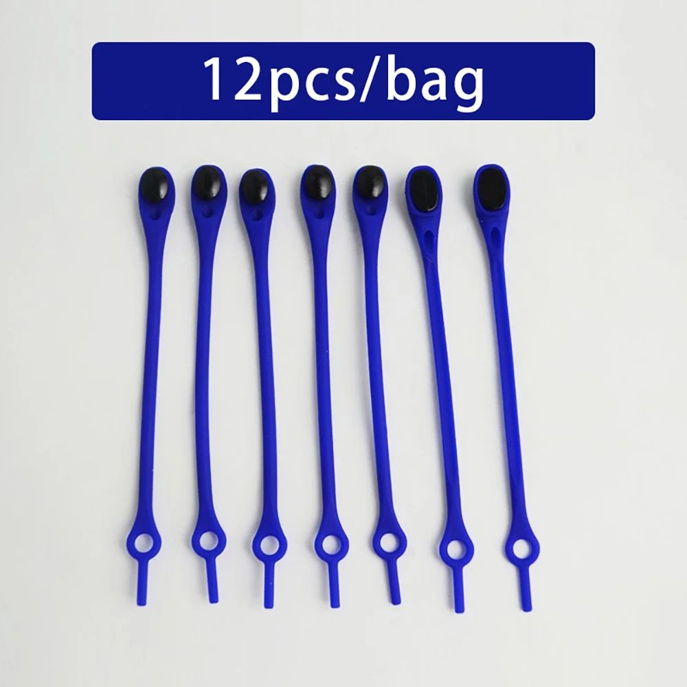 12-Pack No Tie Shoelaces Stretch Silicone Laces for Sneakers (Adults & Kids)