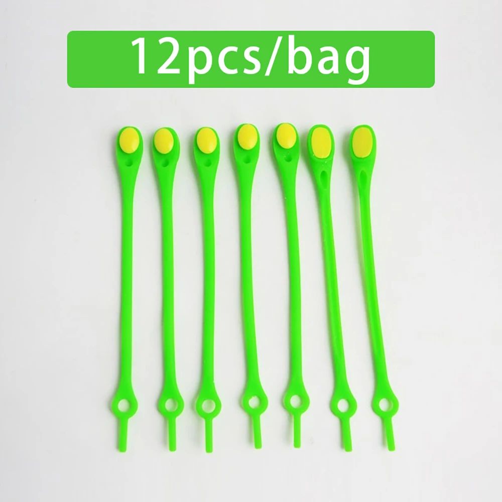 12-Pack No Tie Shoelaces Stretch Silicone Laces for Sneakers (Adults & Kids)