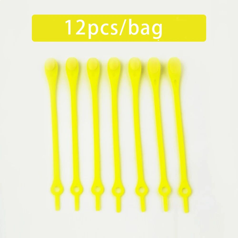 12-Pack No Tie Shoelaces Stretch Silicone Laces for Sneakers (Adults & Kids)